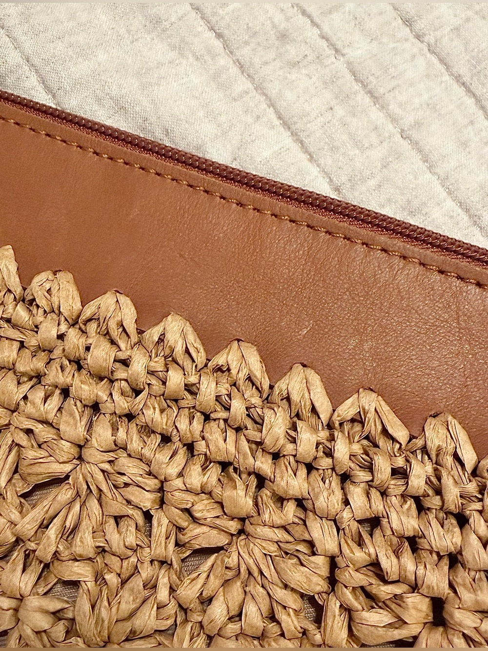 The Sak NEW Lumi Coastal Straw Woven Convertible Crossbody Purse Bag Vacation - Picture 4 of 12